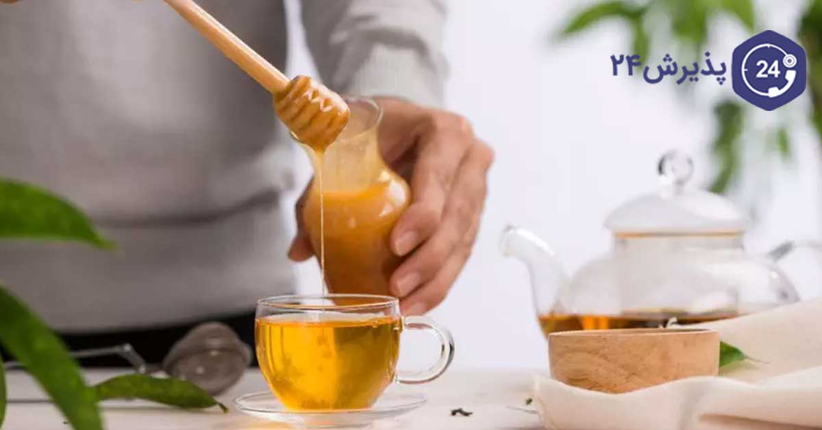 درمان سرفه خشک با چای عسل