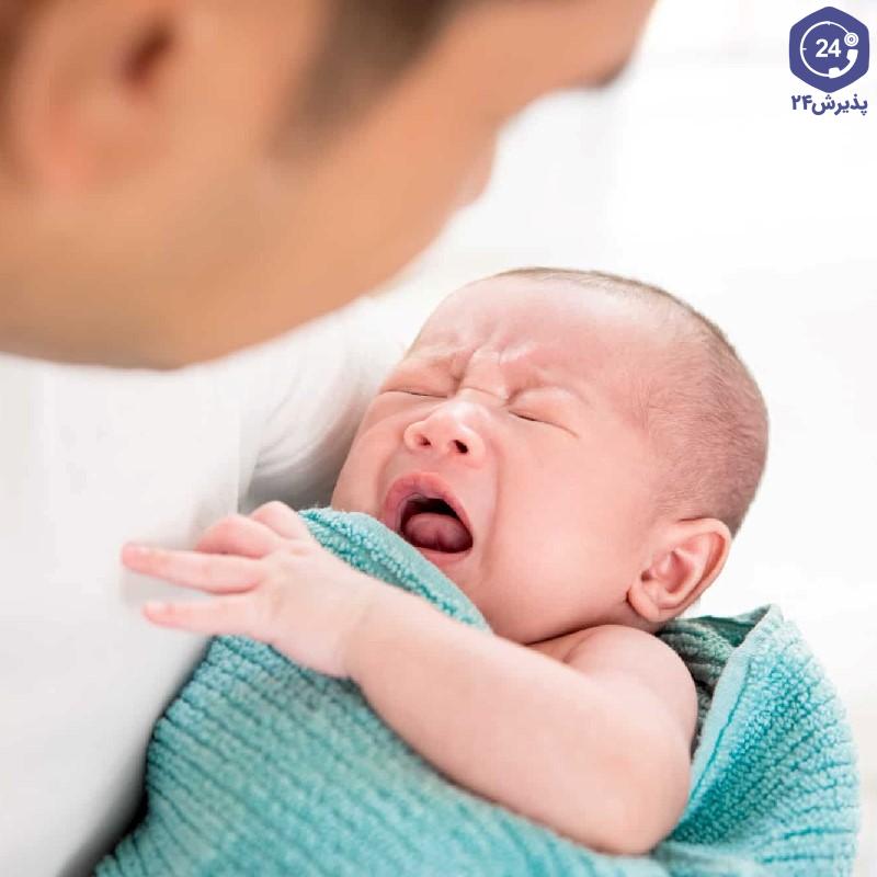 نفخ شکم نوزاد