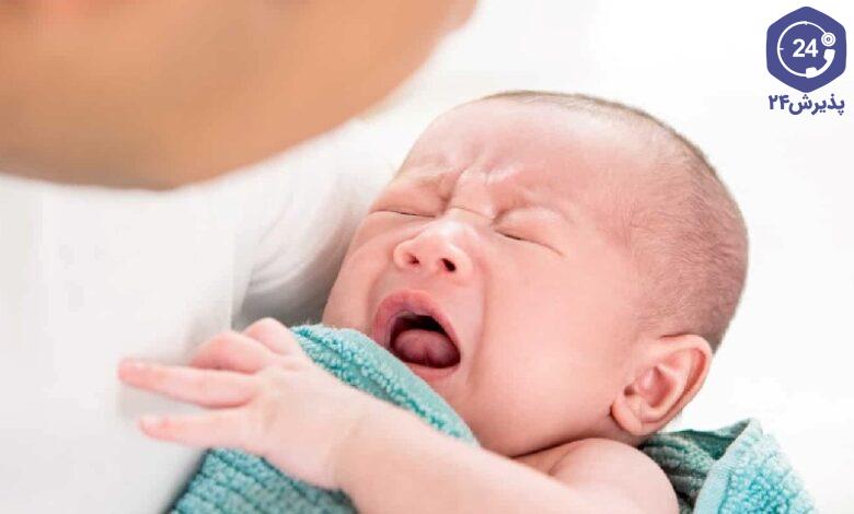 نفخ شکم نوزاد